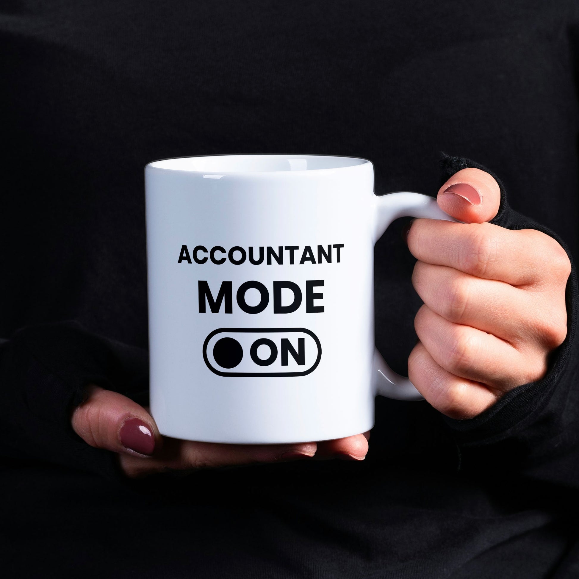 Funny Work Account Themed Coffee Mug - Accountant Mode On / Off