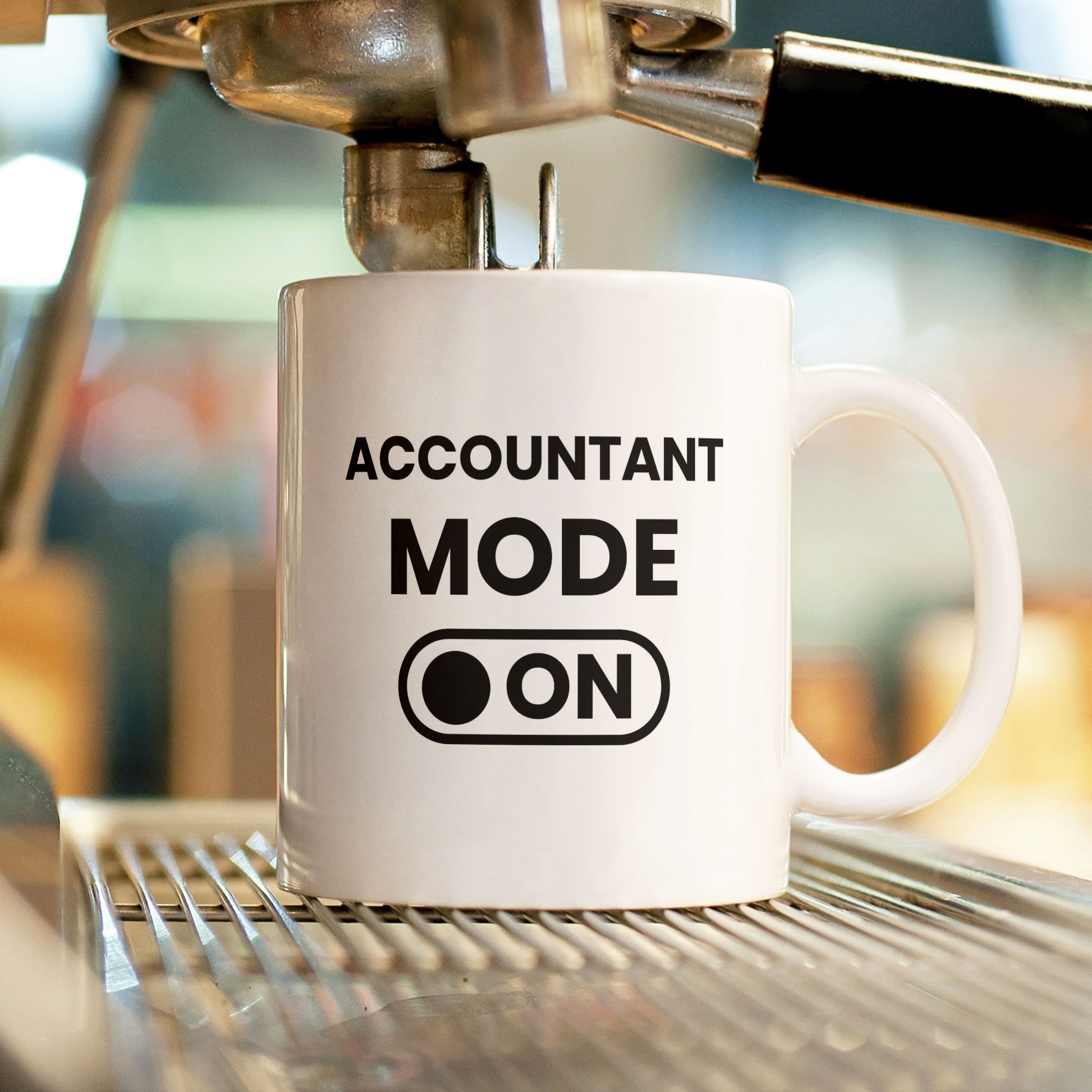 Funny Work Account Themed Coffee Mug - Accountant Mode On / Off