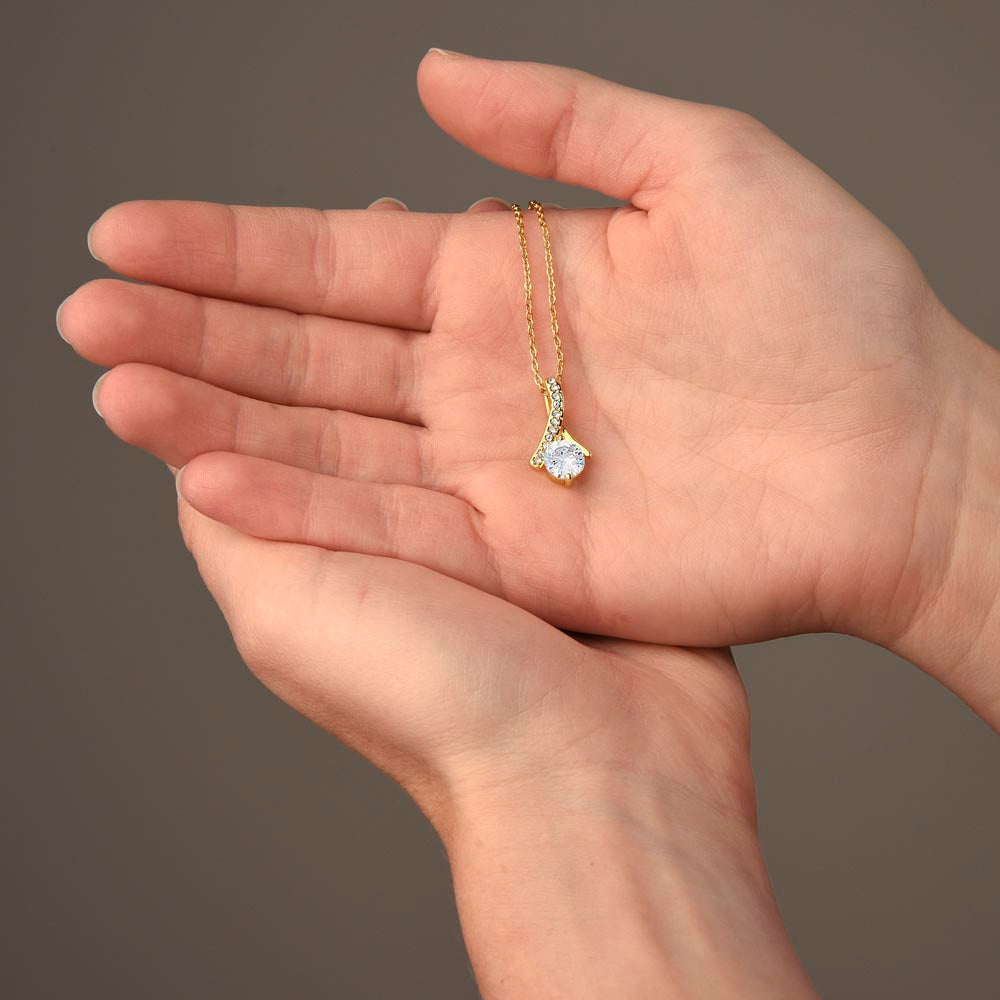 To My Mom A Beautiful Poem Necklace Gift Set