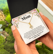 To My Mom A Beautiful Poem Necklace Gift Set