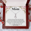 To My Mom A Beautiful Poem Necklace Gift Set