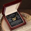 To My Beloved Mom Beautiful Interlocking Heart Gift Boxed