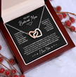 To My Beloved Mom Beautiful Interlocking Heart Gift Boxed