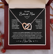 To My Beloved Mom Beautiful Interlocking Heart Gift Boxed