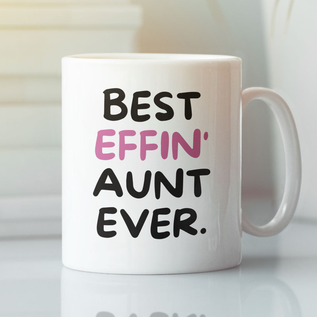Aunt Gift Coffee Mug - Best Aunt Ever - Gift For Auntie - Gift Mug For Birthdays Christmas - Funny Auntie Mug