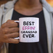 Grandad Coffee Mug - Best Effin Grandad Ever - Gift Mug For Grandad - Gift Mug For Birthdays Christmas - Funny Grandad Mug