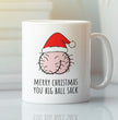Funny Rude Christmas Coffee Gift Mug - Perfect Present For Husbands, Boyfriends, Dads - Ideal Christmas Present
