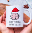 Funny Rude Christmas Coffee Gift Mug - Perfect Present For Husbands, Boyfriends, Dads - Ideal Christmas Present