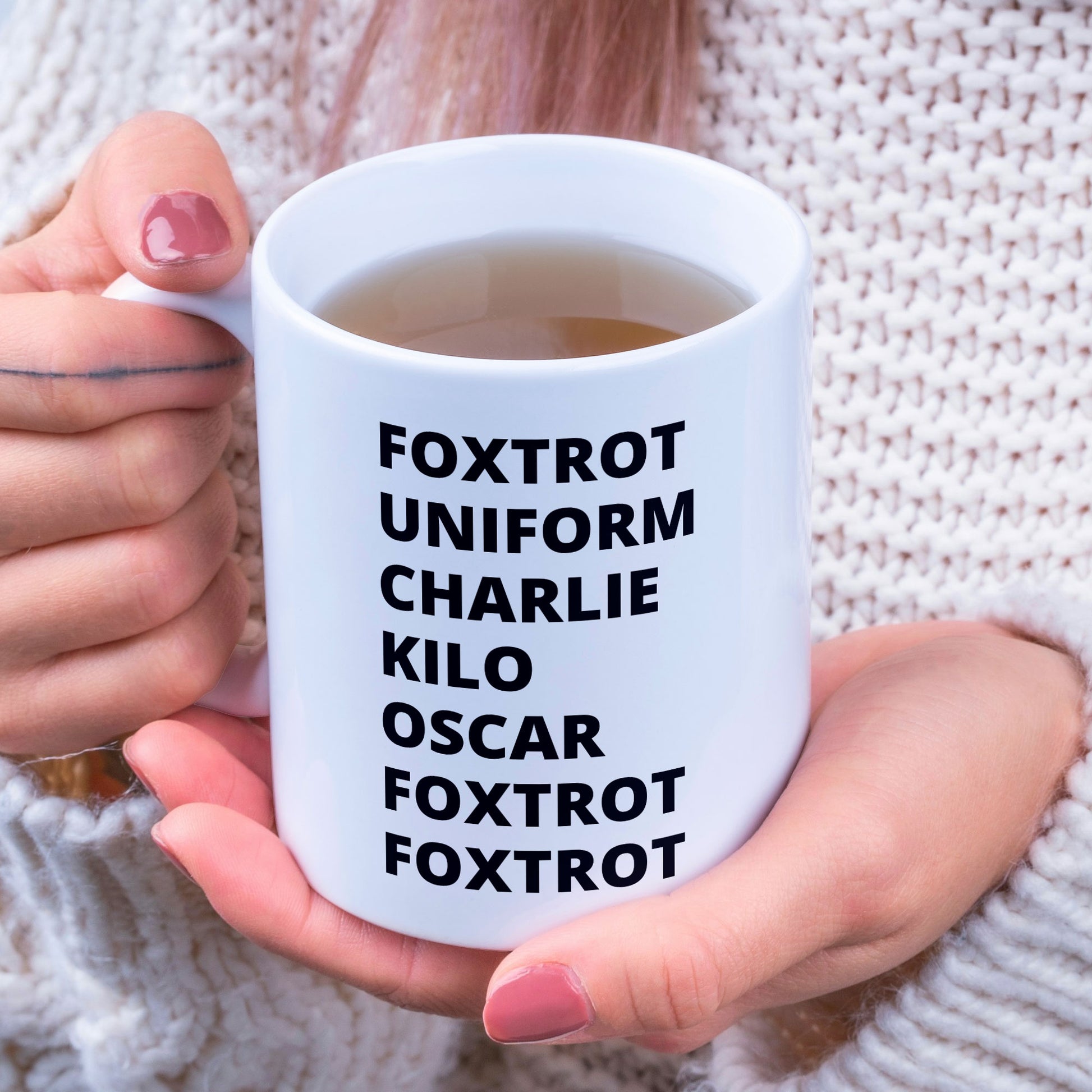 Funny Police Joke Hidden Fuck Off Coffee Mug