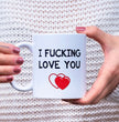 Valentines Day Funny Gift Coffee Mug - I Fucking Love You