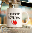 Valentines Day Funny Gift Coffee Mug - I Fucking Love You