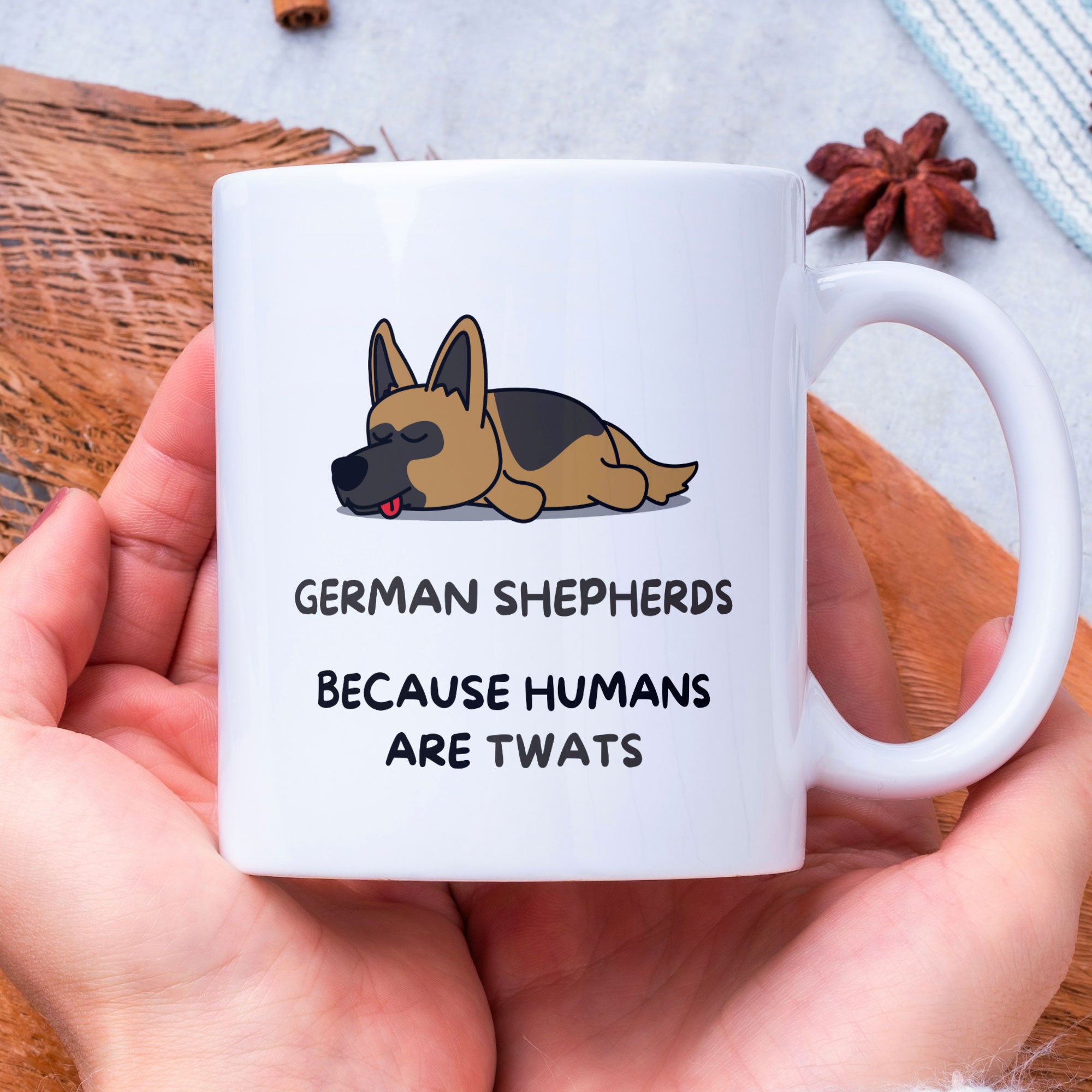 Funny German Shepherd Coffee Gift Mug - Dog Mum Mug - Dog Dad Mug