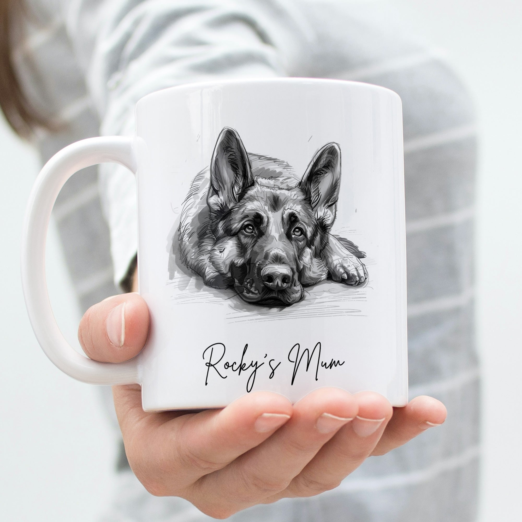 German Shepherd Gifts - Mum Mug - Novelty Mug - Dog Lovers Gifts for Women - Dog Dad