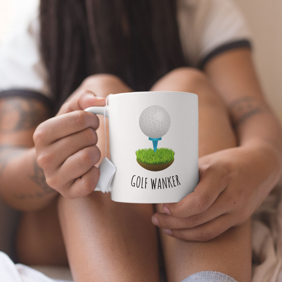Golf Wanker Funny Gift Coffee Mug - Golf Gift - Funny Golf Gifts For Men - Golf Christmas Present