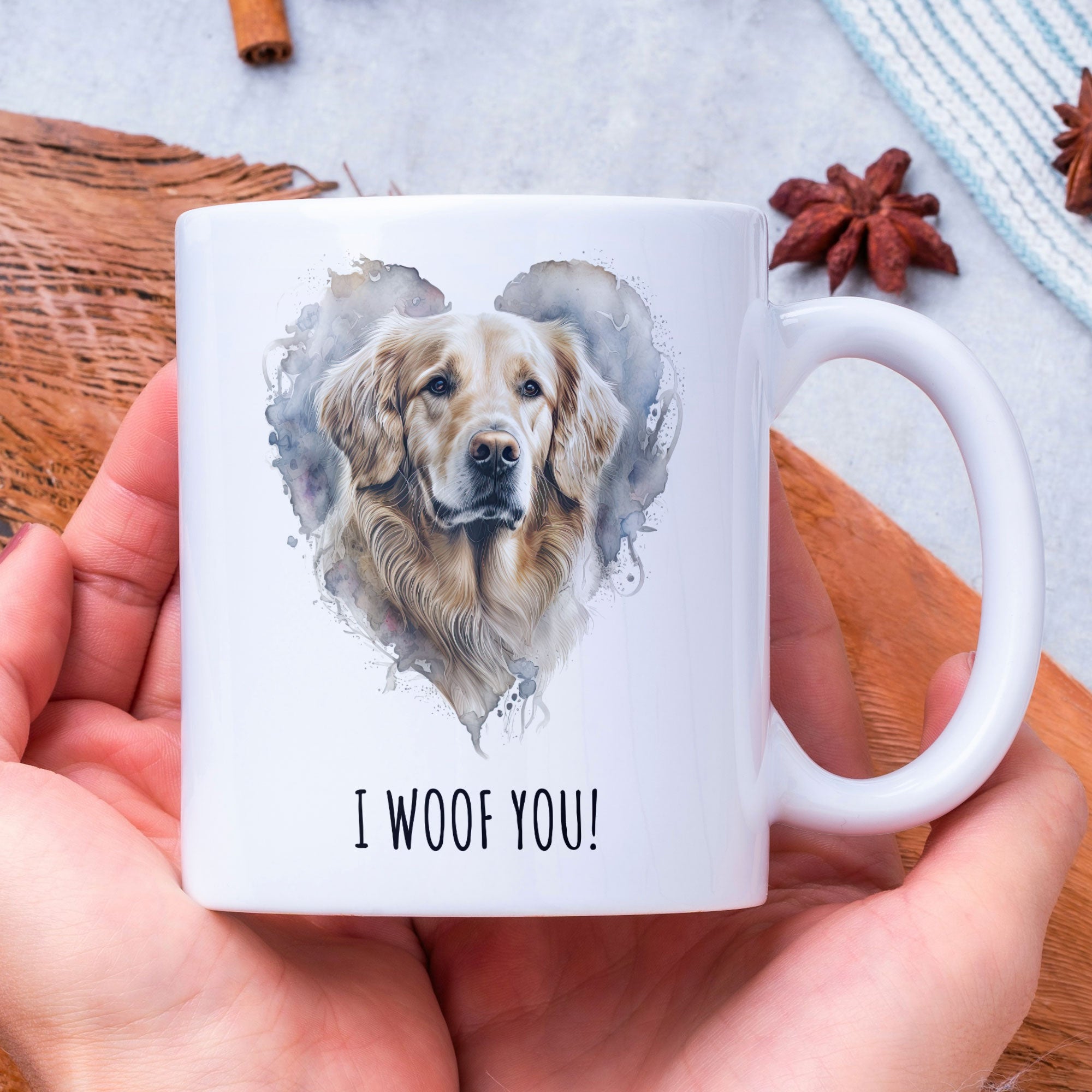 Golden Retriever Coffee Gift Mug - Dog Mum Mug - Dog Dad Mug - Gifts for Dog Lovers