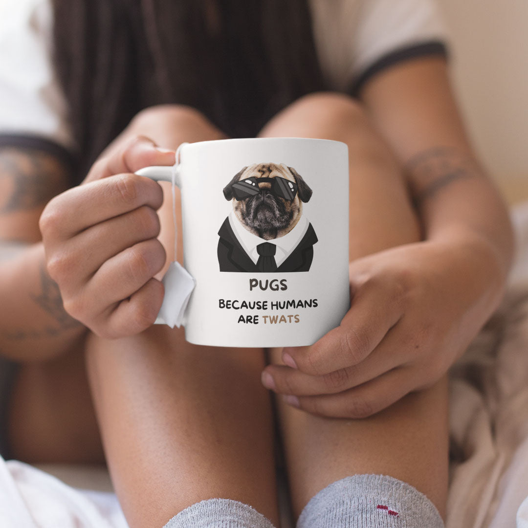Pug Coffee Gift Mug - Dog Mum Mug - Dog Dad Mug - Gifts for Pug Lovers