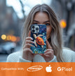 Sea Turtle Phone Case, Paper Quilling Design, Stained Glass Look - Tough Case for iPhone 16 15 14 13 12 11 10 9 8