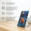 Sea Turtle Phone Case, Paper Quilling Design, Stained Glass Look - Tough Case for Samsung Galaxy S25 S24 S23 S22 S21