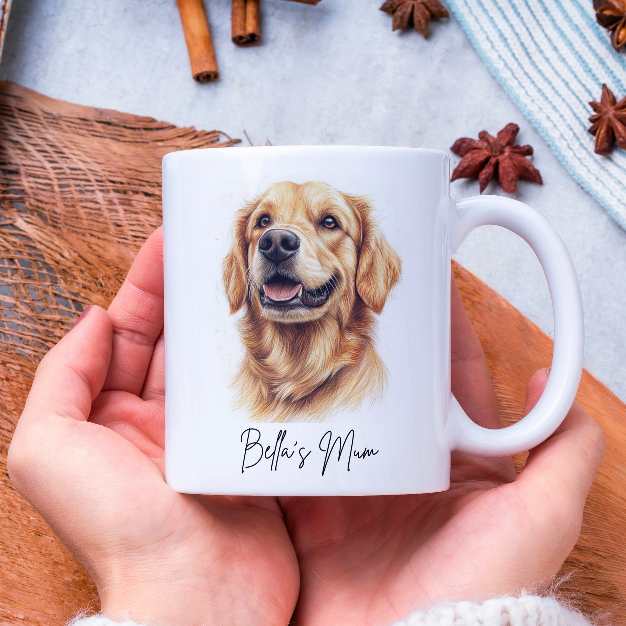 Golden Retriever Gifts - Mum Mug - Novelty Mug - Dog Lovers Gifts for Women - Dog Dad