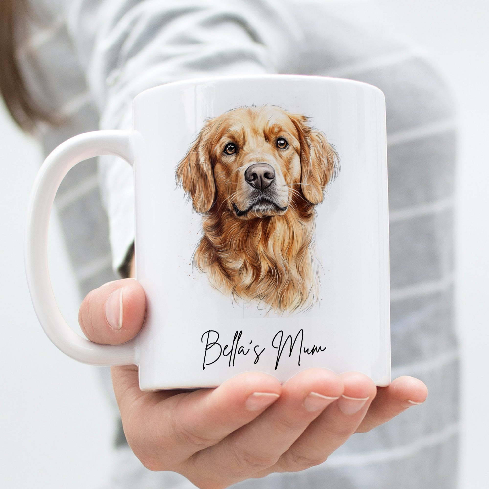 Golden Retriever Gifts - Mum Mug - Novelty Mug - Dog Lovers Gifts for Women - Dog Dad