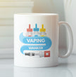 Funny Vaping Coffee Gift Mug - Rude Offensive - Present For Friends Family - Birthday & Christmas