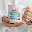 Funny Vaping Coffee Gift Mug - Rude Offensive - Present For Friends Family - Birthday & Christmas