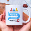 Funny Vaping Coffee Gift Mug - Rude Offensive - Present For Friends Family - Birthday & Christmas